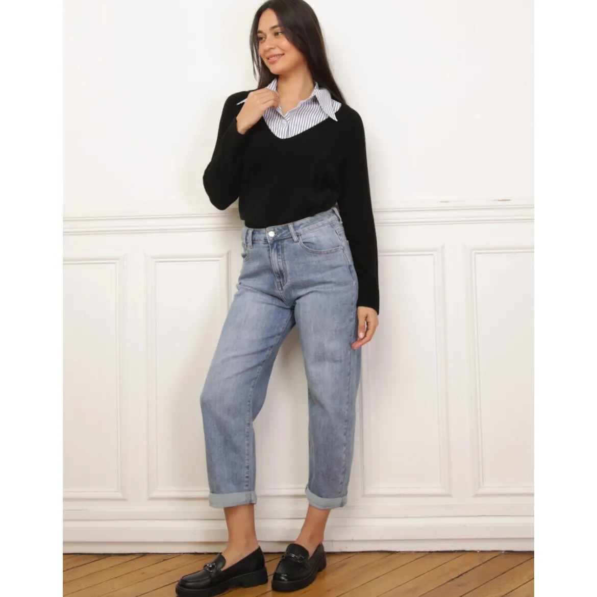Lige jeans La Modeuse