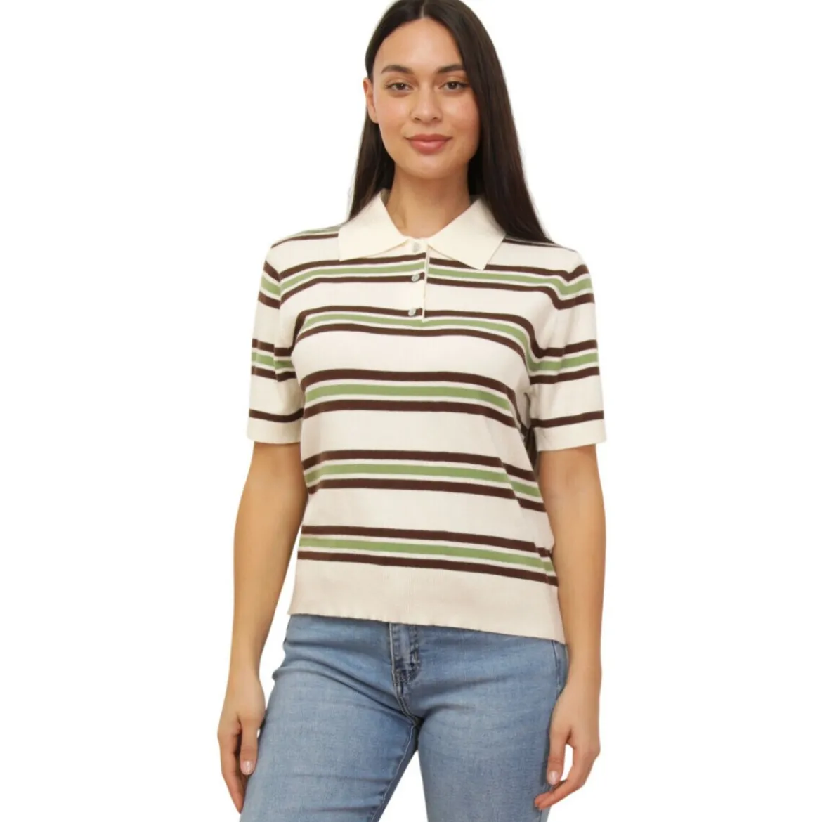 Polo-t-shirts m. korte ærmer La Modeuse
