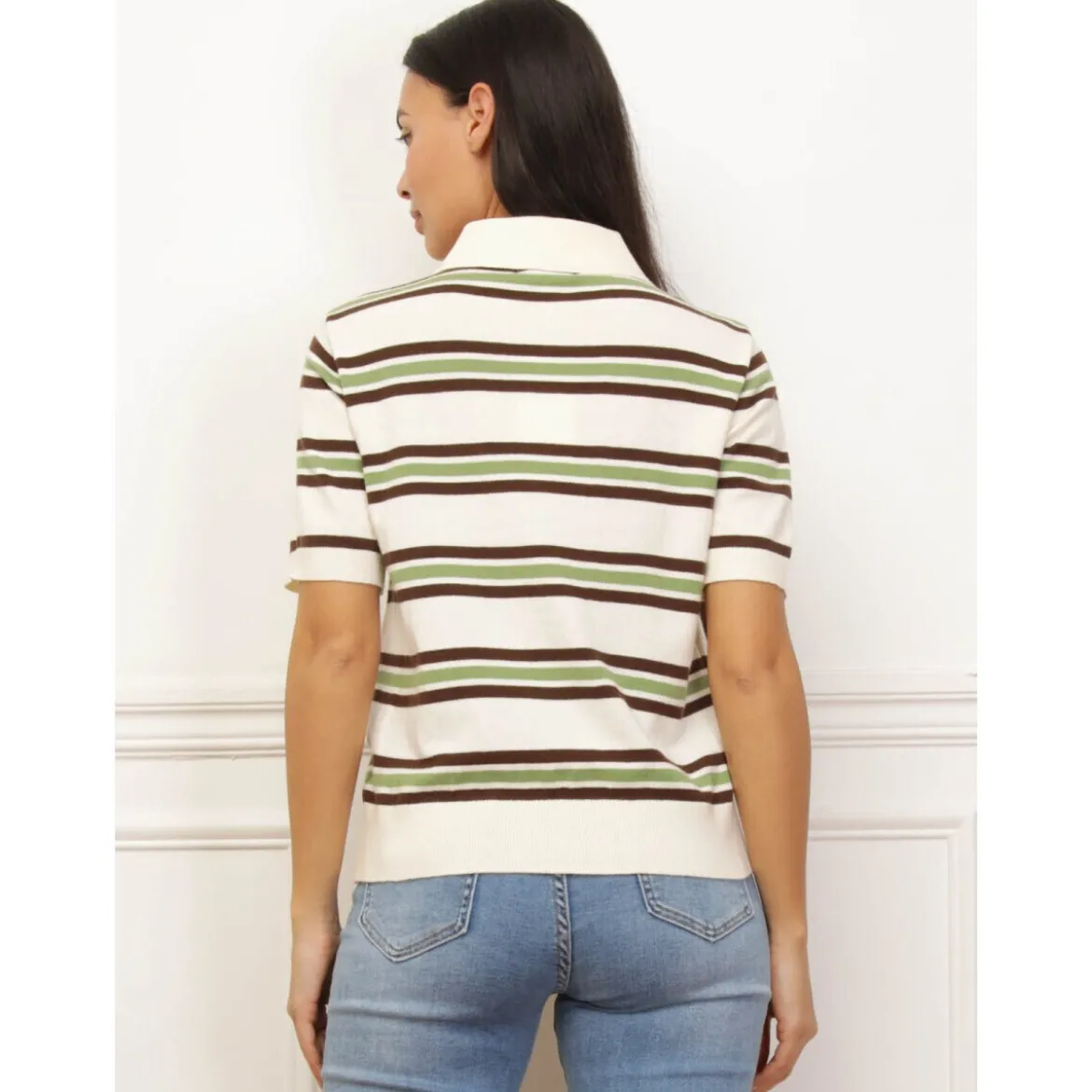 Polo-t-shirts m. korte ærmer La Modeuse