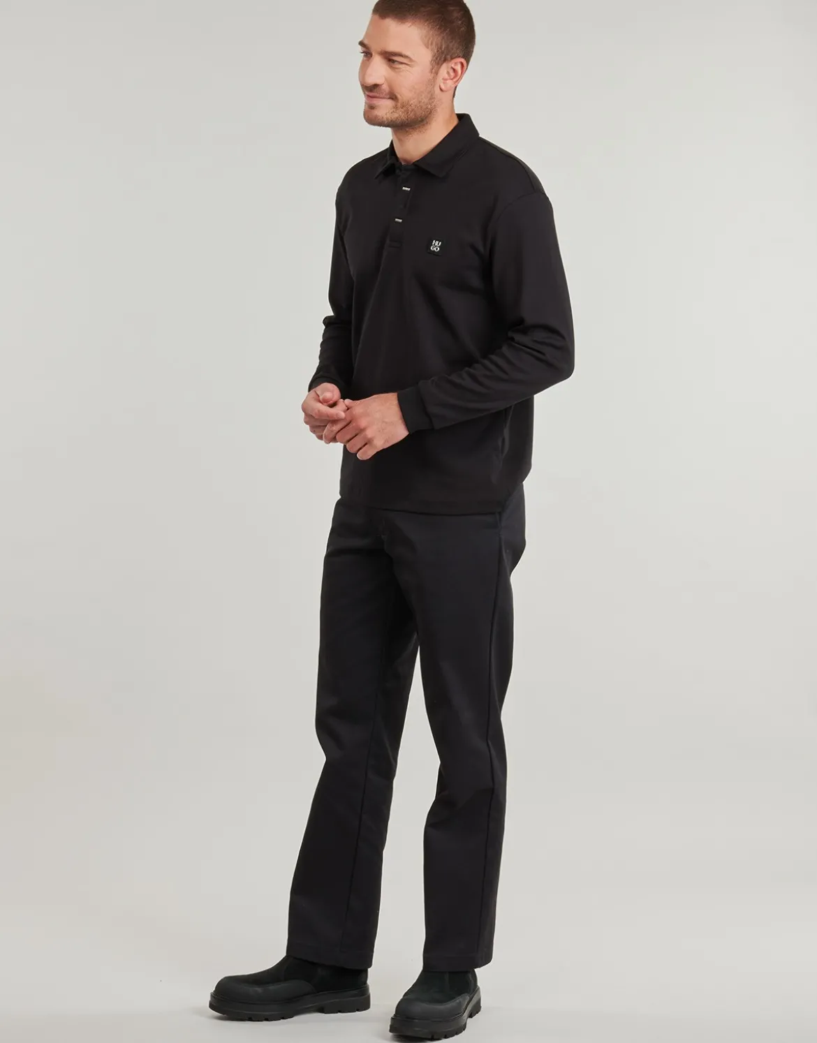 Polo-t-shirts m. lange ærmer HUGO