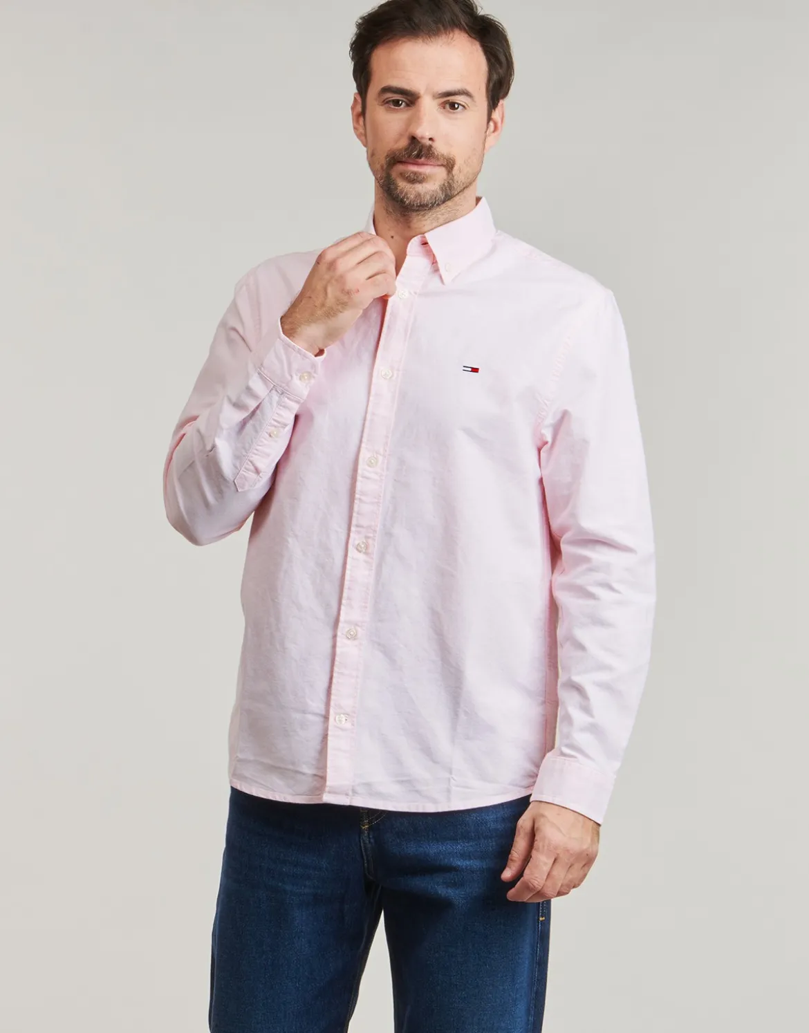 Skjorter m. lange ærmer Tommy Jeans
