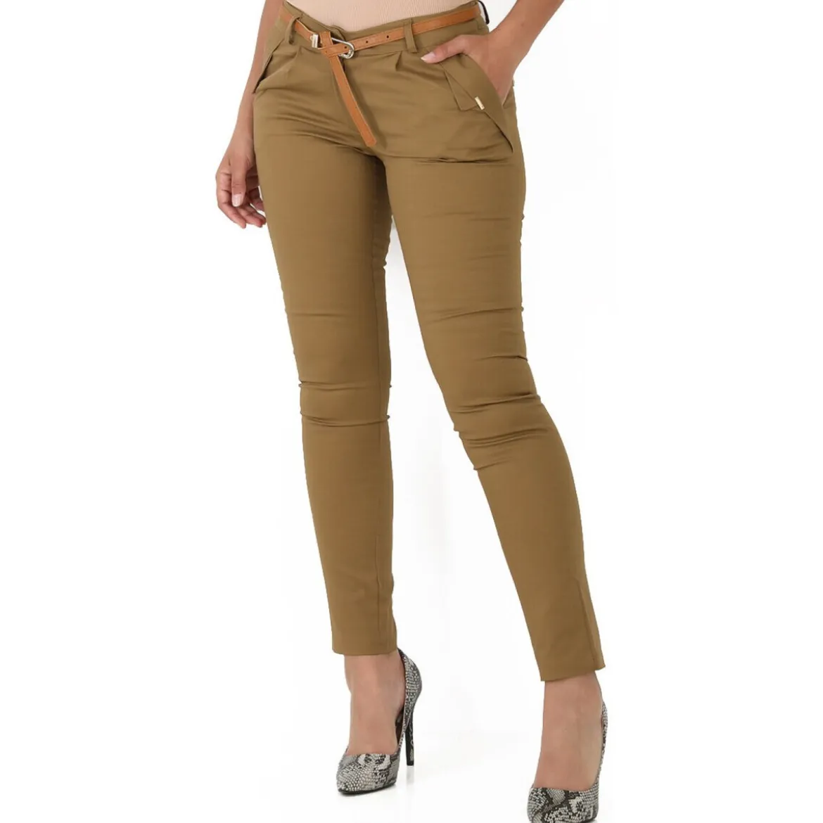 Slim fit bukser La Modeuse