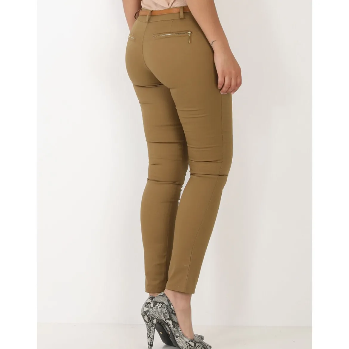 Slim fit bukser La Modeuse